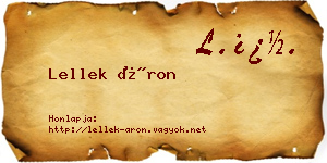 Lellek Áron névjegykártya